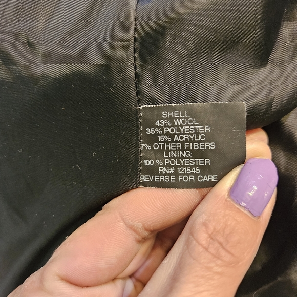 London Fog wool blend Tweed A-line swing coat. Size 3X - Picture 6 of 9